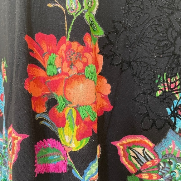 Desigual Asymmetrical 3/4 Sleeve Tunic/Dress – Medium - Boho Chic - Picture 3 of 4